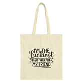 Luckiest Friend Tote Bag, Best Friend Gift, Friendship Appreciation, Gift for Her, Special Friend, Everyday Tote, Unique Tote - Tawshia